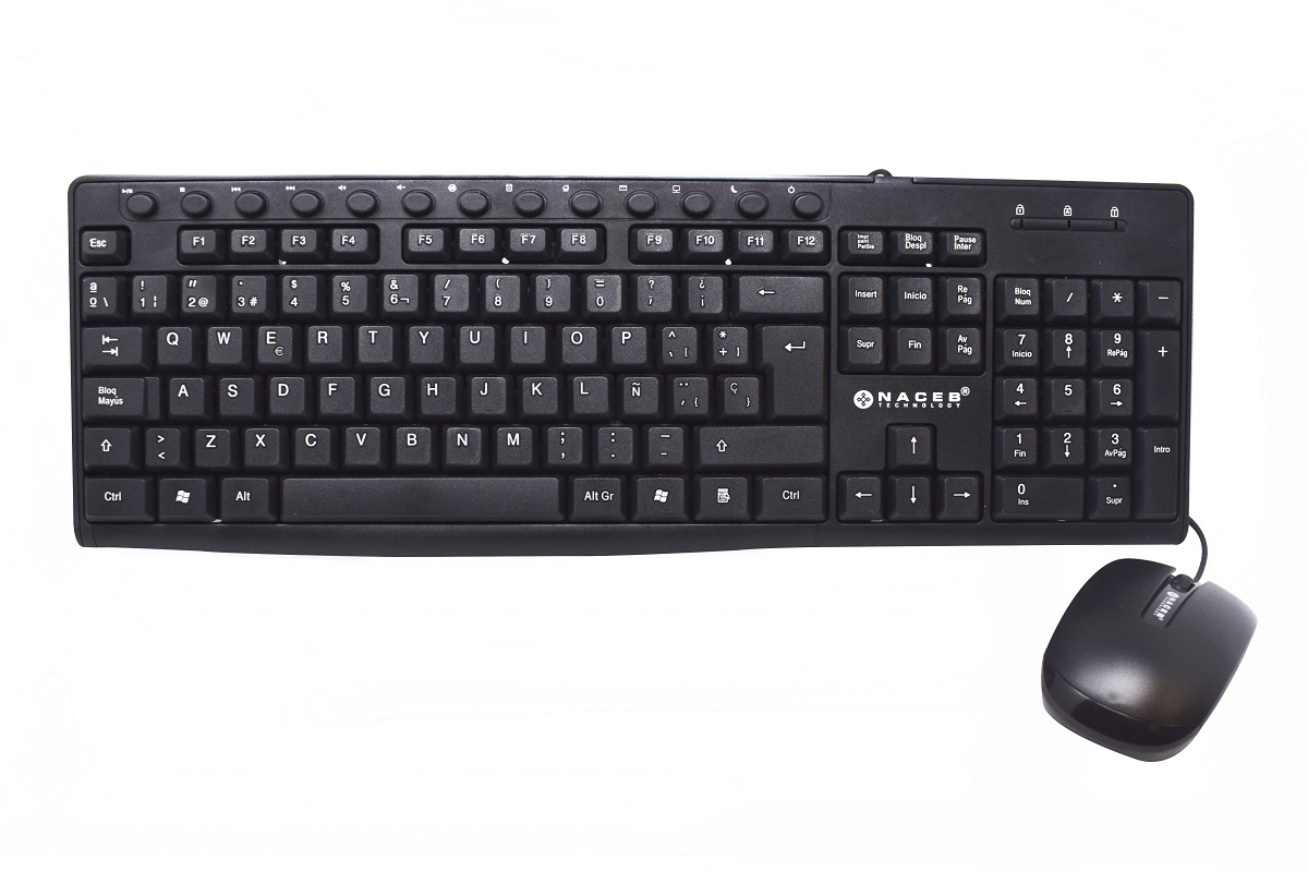 Kit de Teclado y Mouse Naceb Technology -